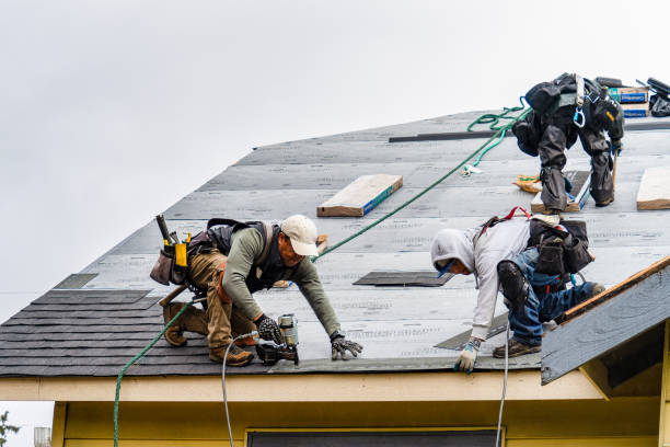 Professional Emergency Roof Repair technician working in Elkhart, IA